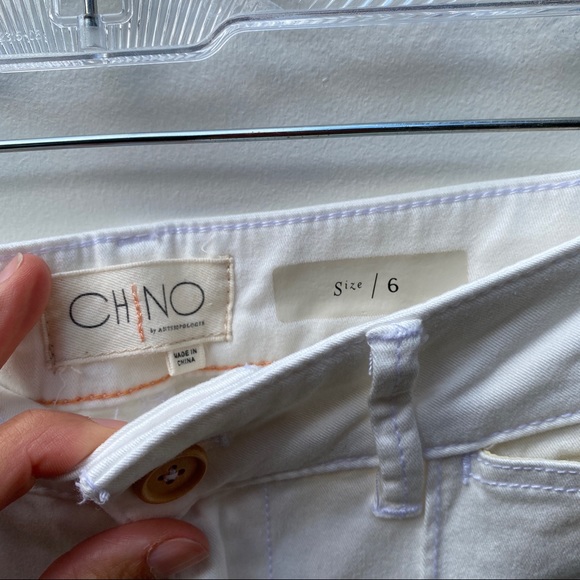 Anthropologie Pintucked Chino Pants High Rise 6 - Picture 5 of 5